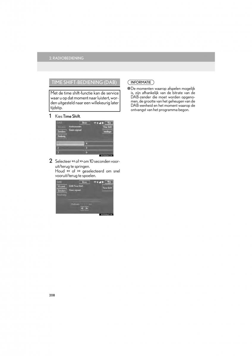 Lexus IS300h III 3 handleiding / page 208