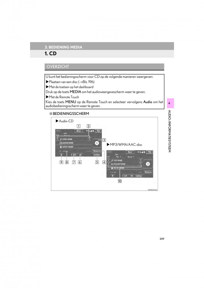 Lexus IS300h III 3 handleiding / page 209