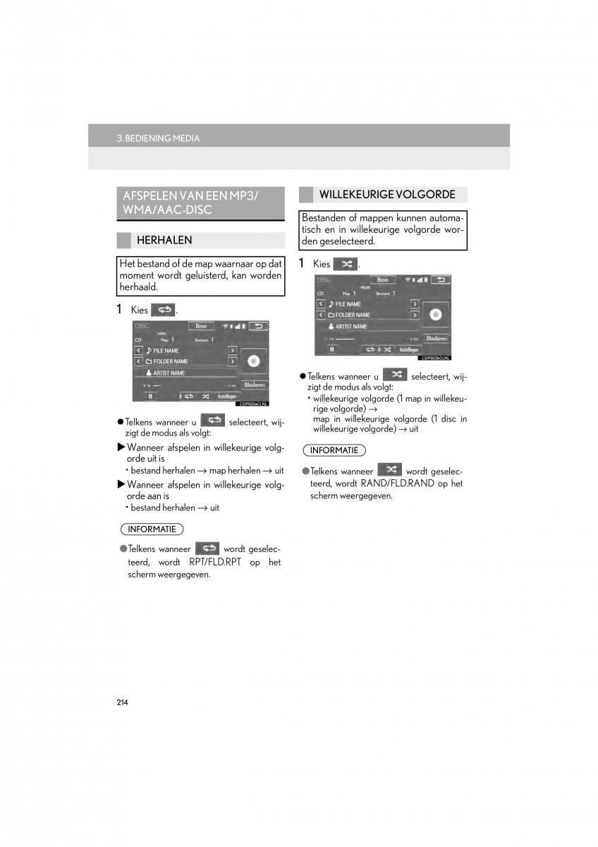 Lexus IS300h III 3 handleiding / page 214