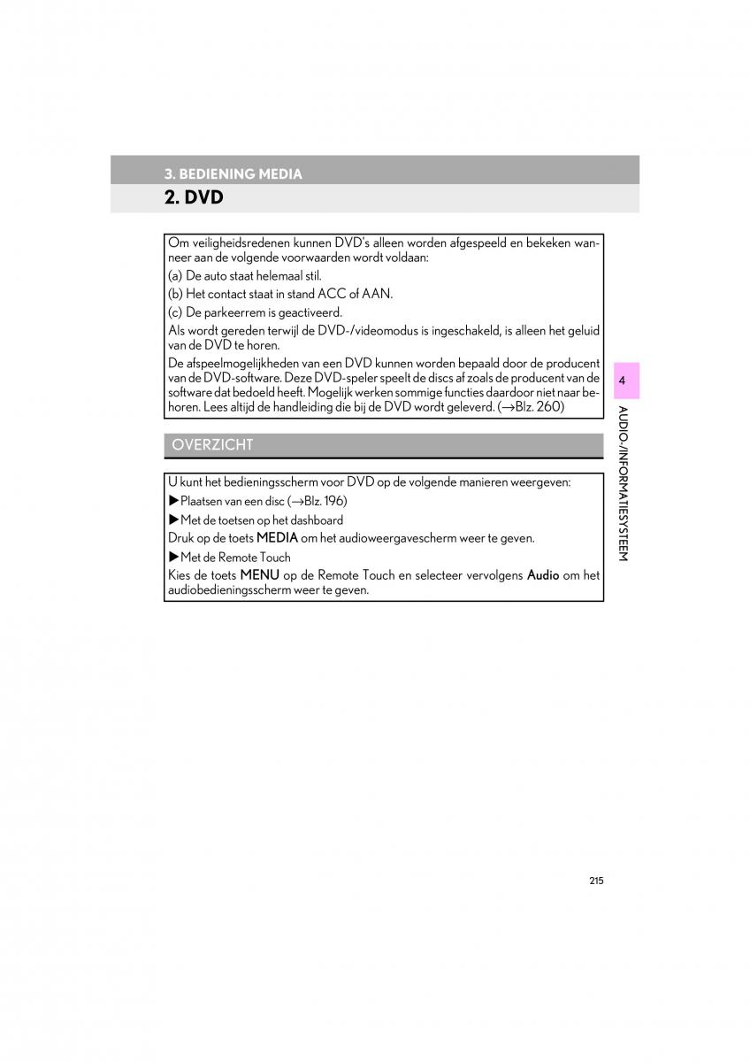 Lexus IS300h III 3 handleiding / page 215