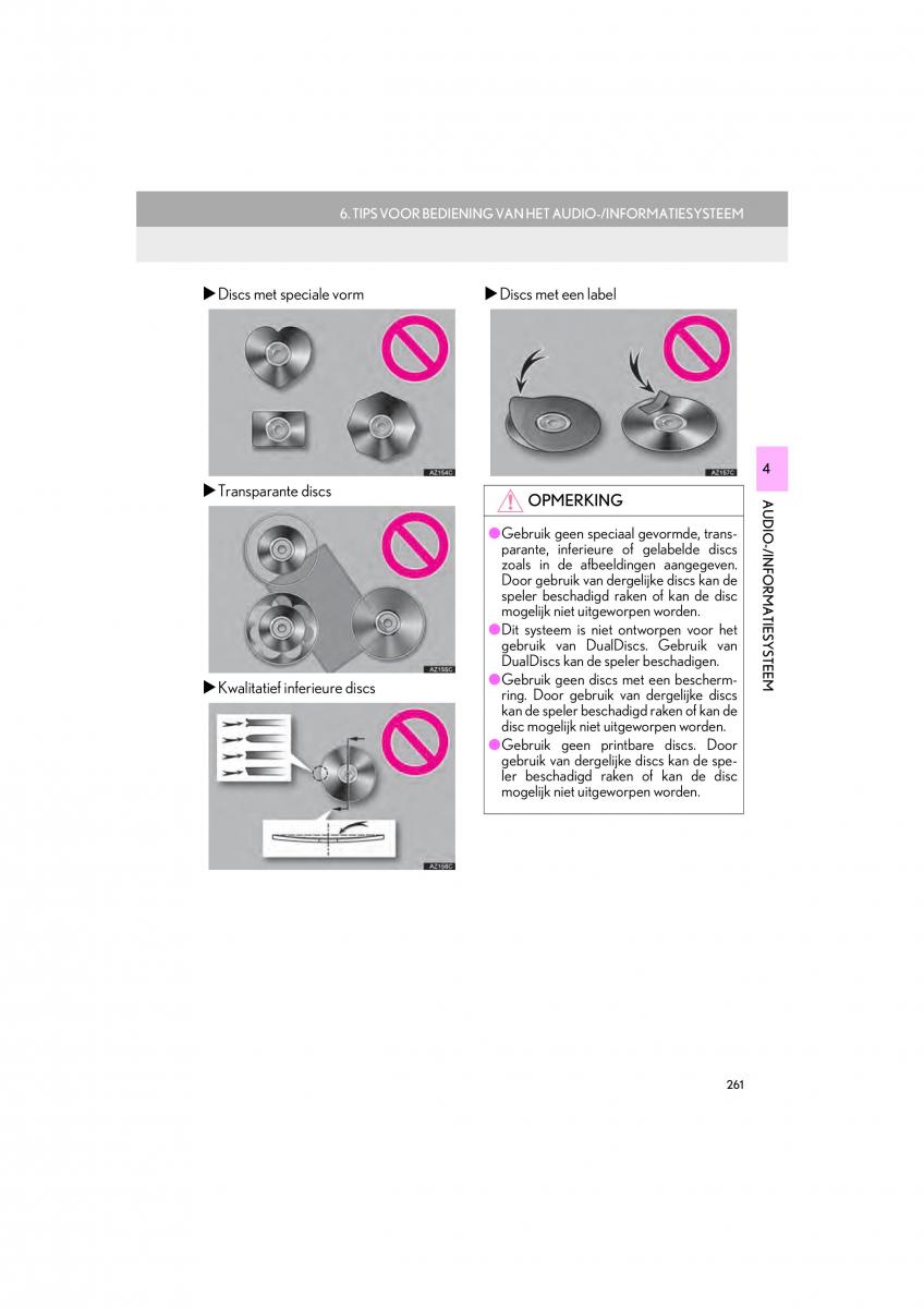 Lexus IS300h III 3 handleiding / page 261