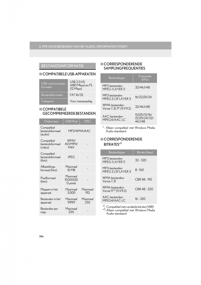 Lexus IS300h III 3 handleiding / page 266