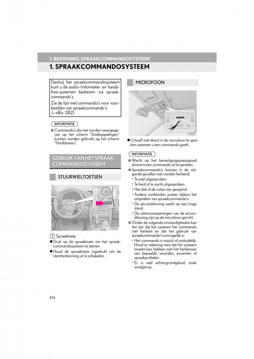 Lexus IS300h III 3 handleiding / page 274