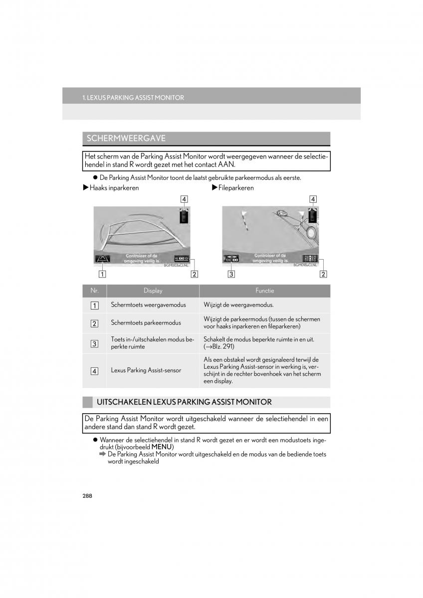 Lexus IS300h III 3 handleiding / page 288