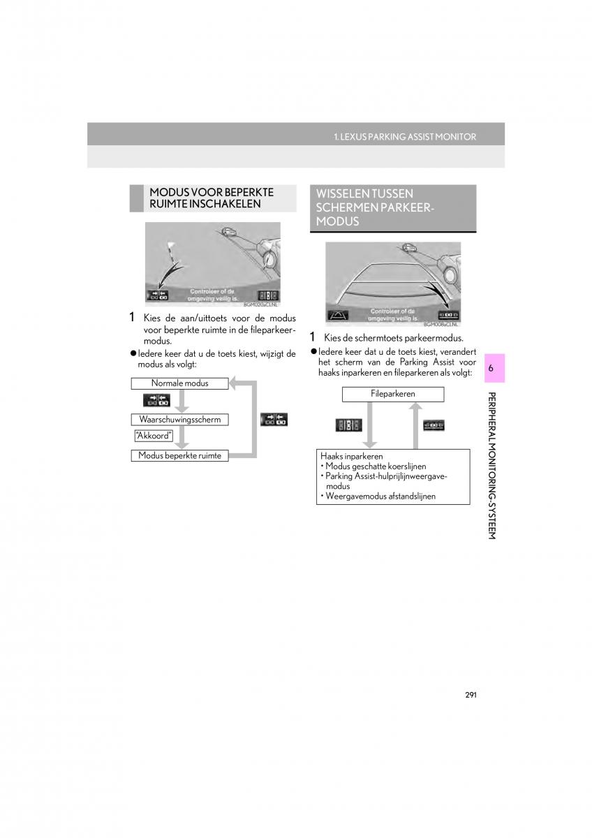 Lexus IS300h III 3 handleiding / page 291