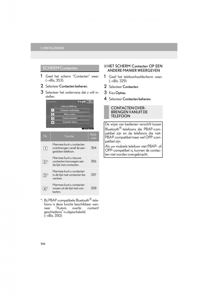 Lexus IS300h III 3 handleiding / page 354