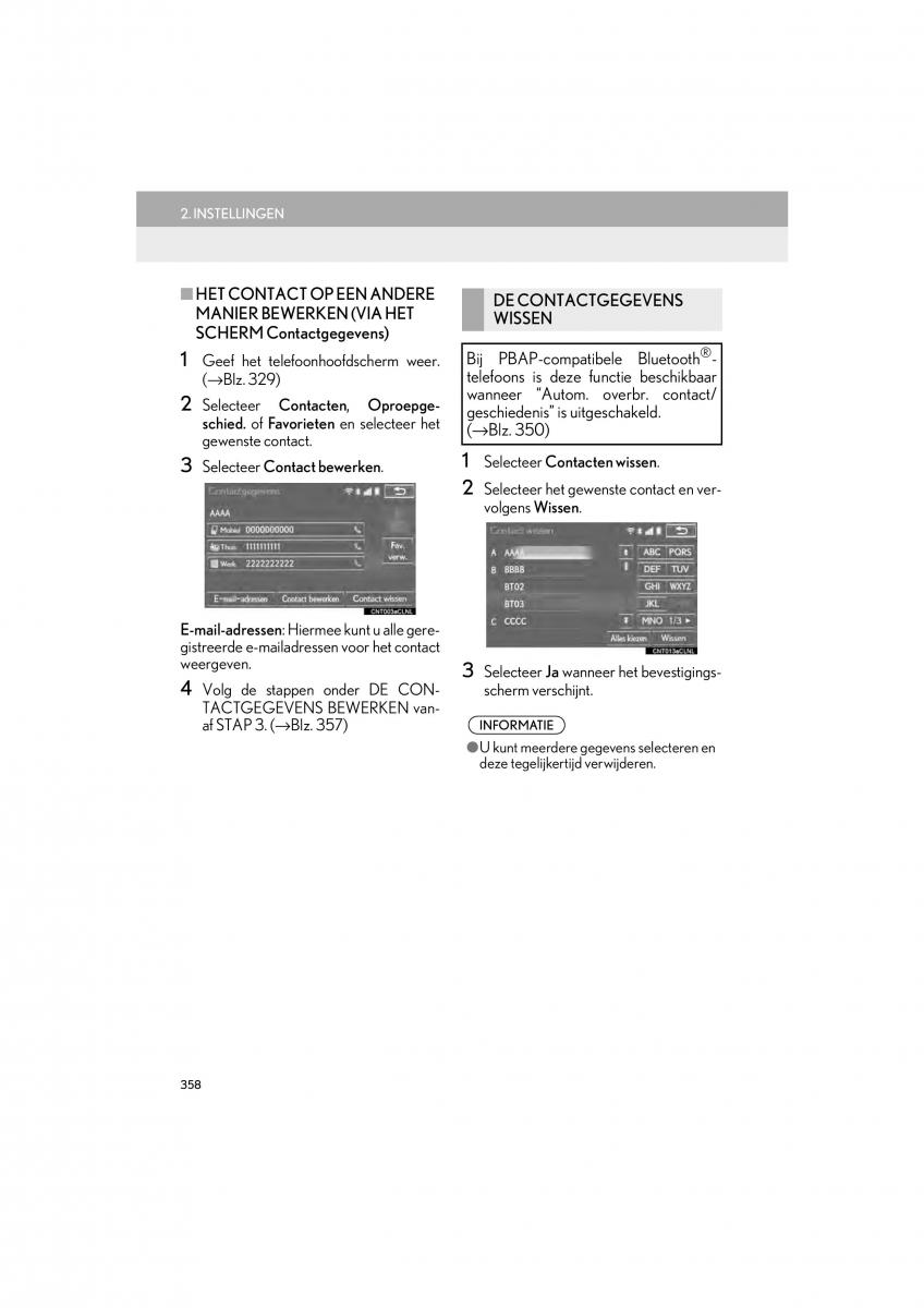 Lexus IS300h III 3 handleiding / page 358