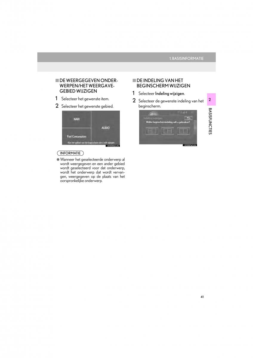 Lexus IS300h III 3 handleiding / page 41