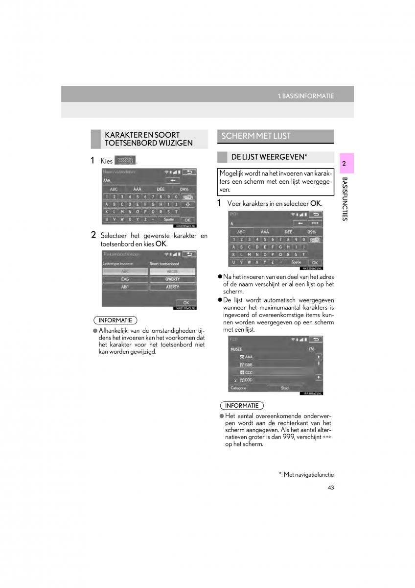 Lexus IS300h III 3 handleiding / page 43