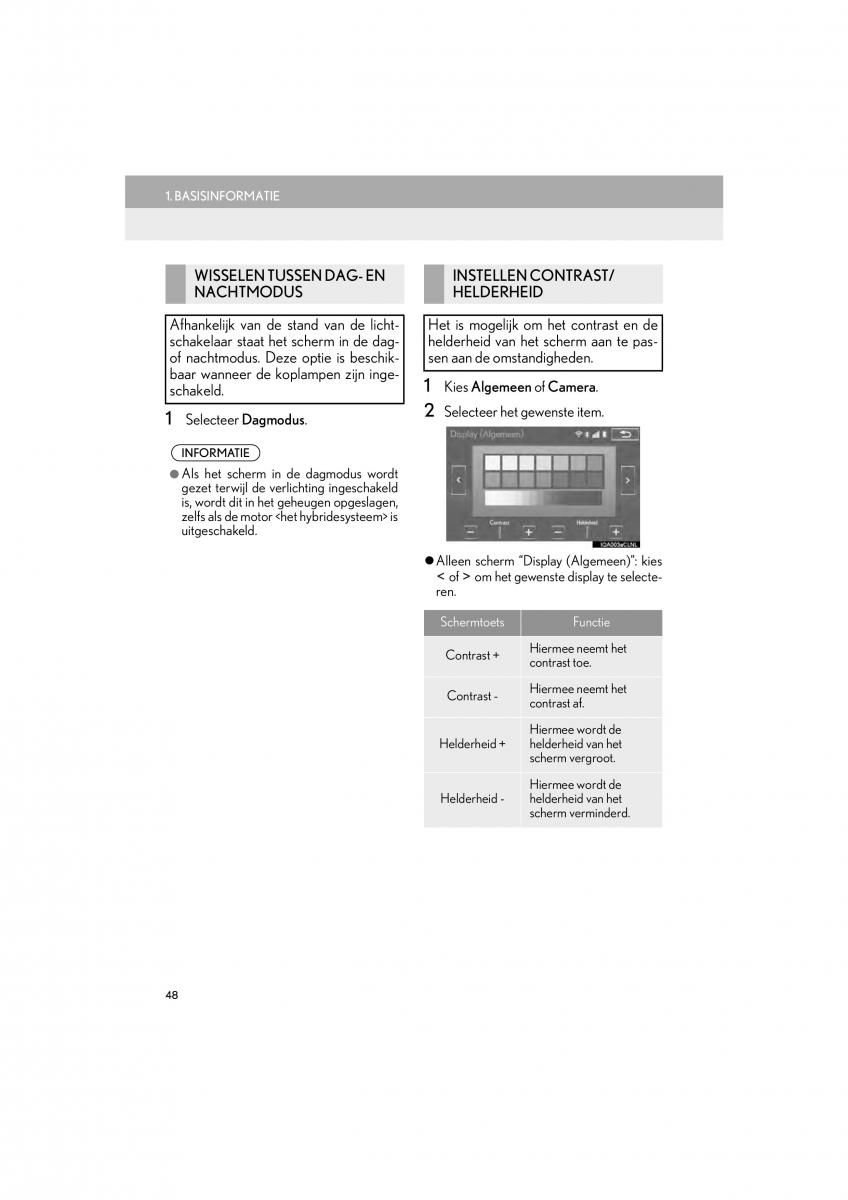 Lexus IS300h III 3 handleiding / page 48