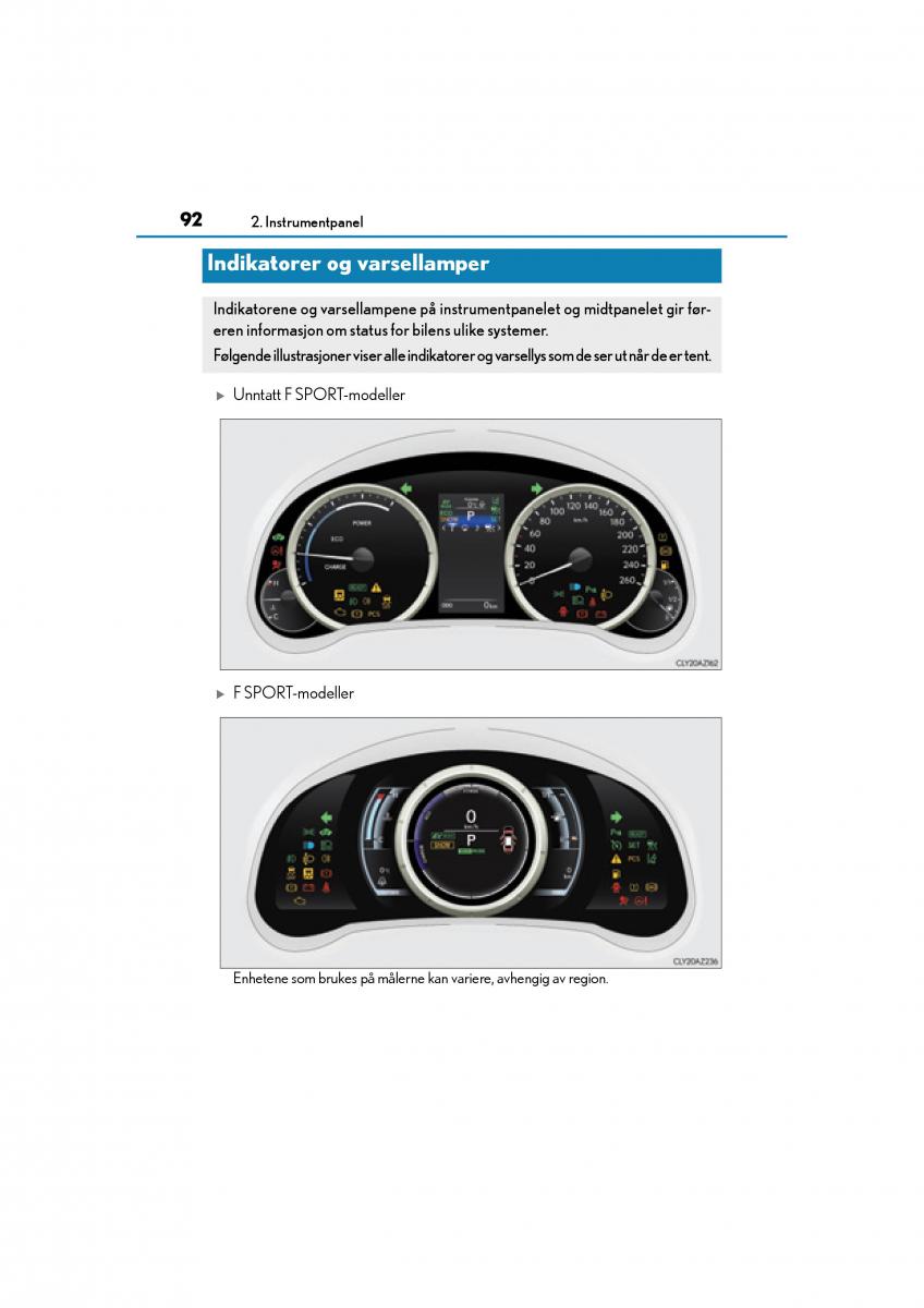 Lexus IS300h III 3 bruksanvisningen / page 94