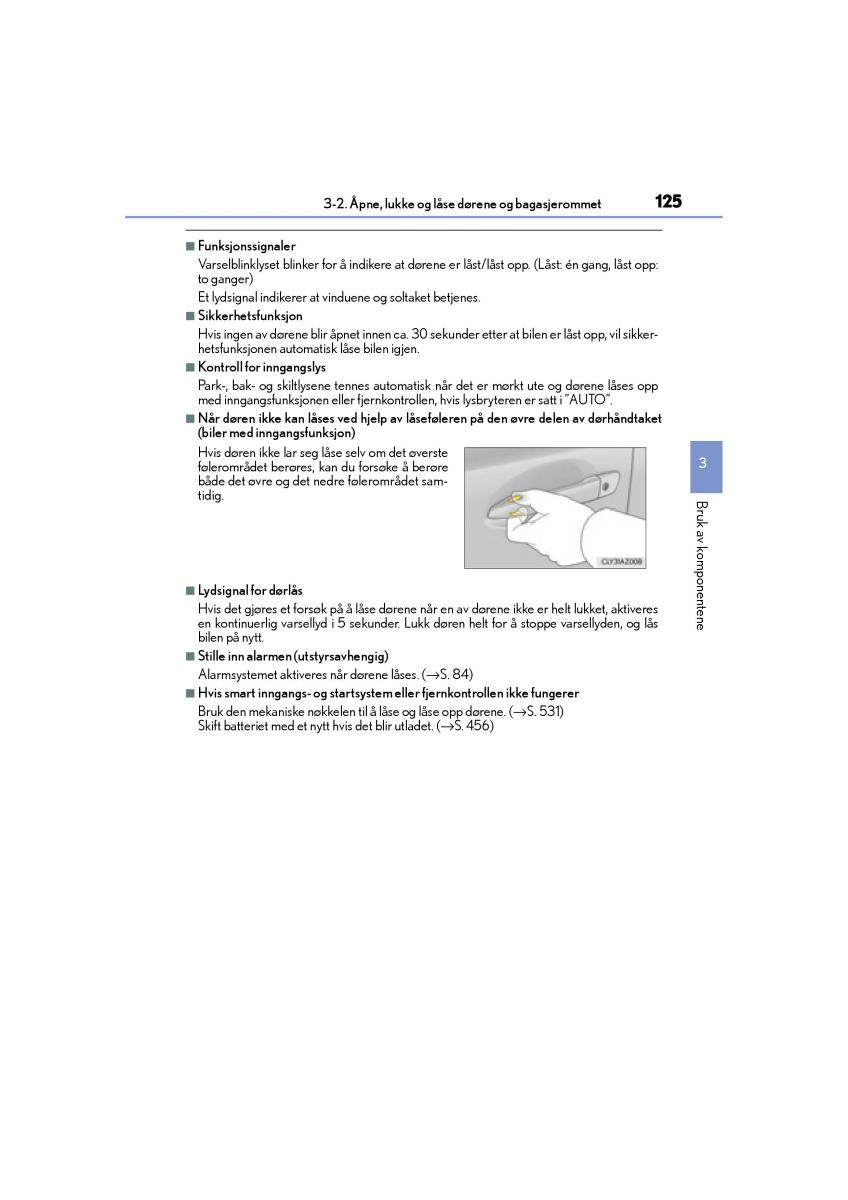 Lexus IS300h III 3 bruksanvisningen / page 127