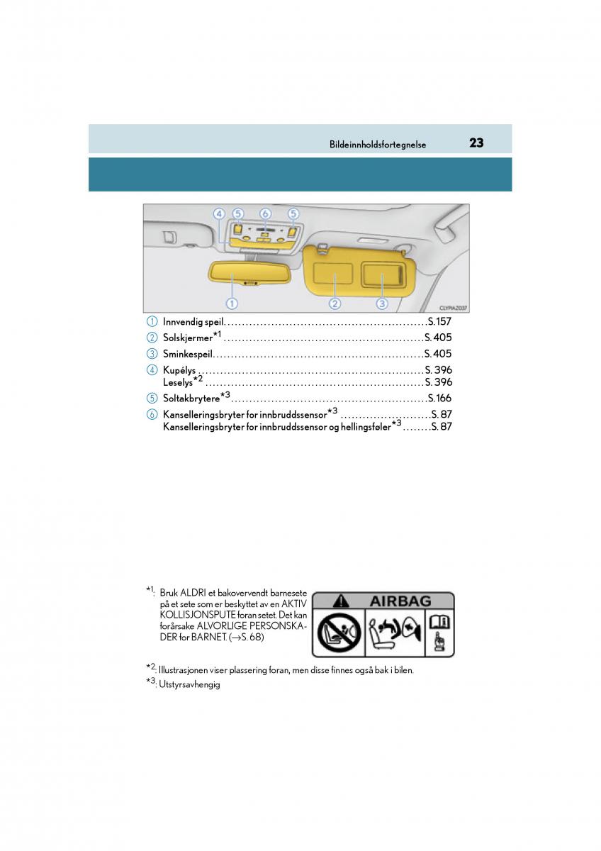 Lexus IS300h III 3 bruksanvisningen / page 25