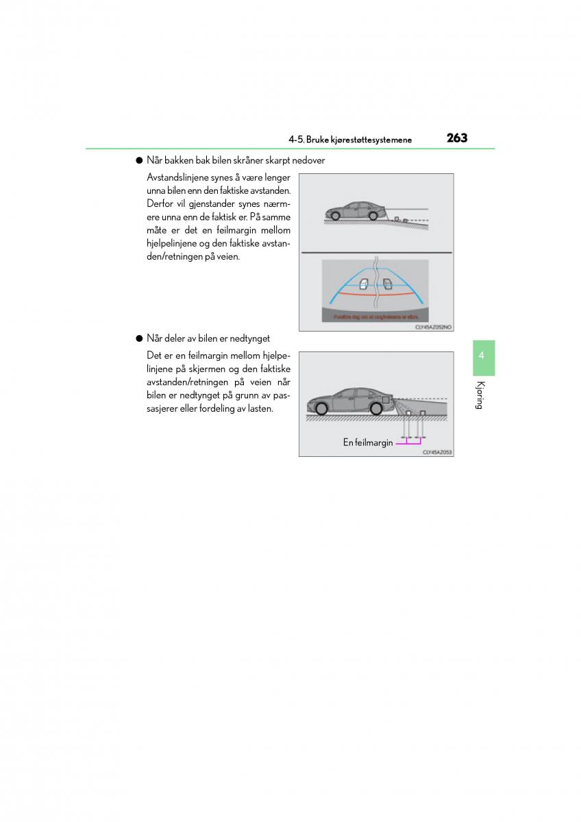 Lexus IS300h III 3 bruksanvisningen / page 265