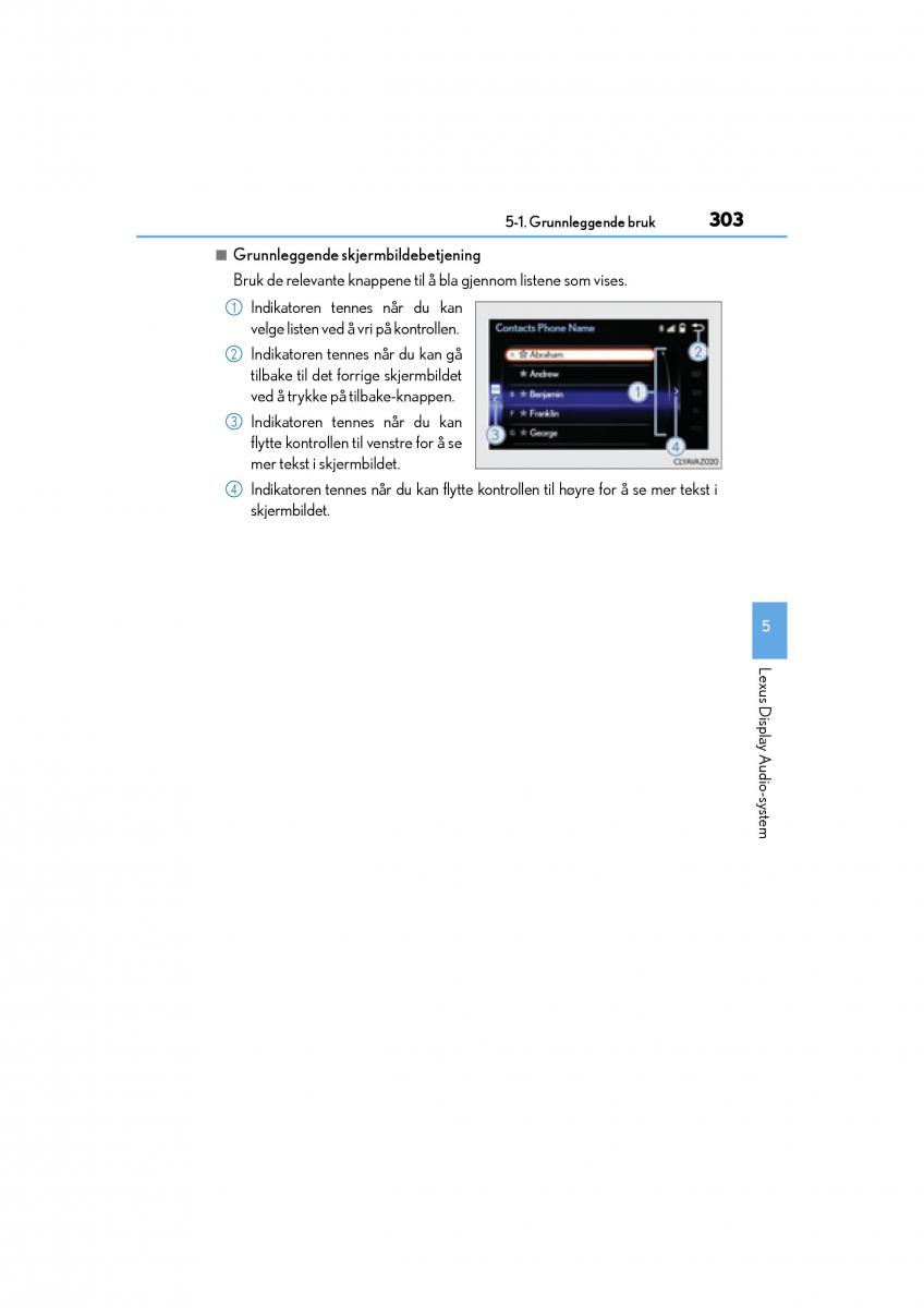 Lexus IS300h III 3 bruksanvisningen / page 305