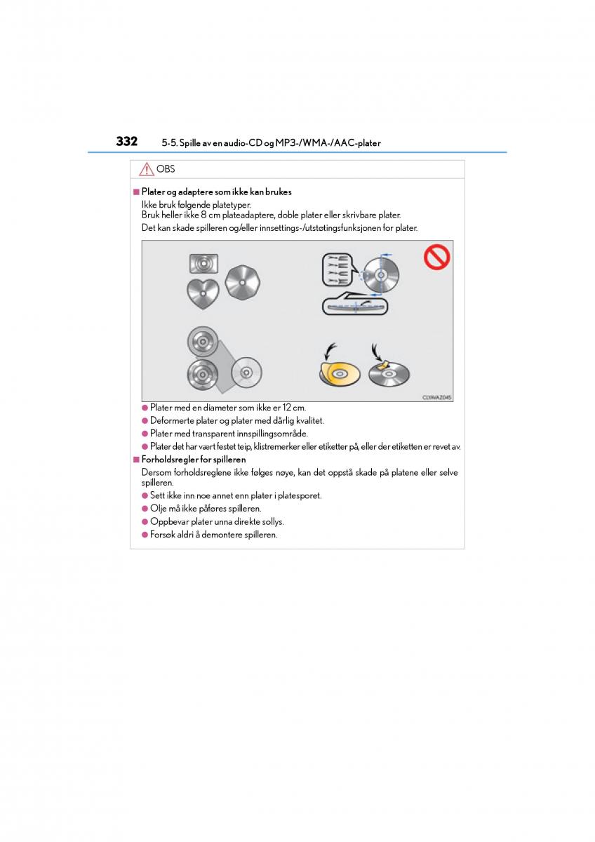 Lexus IS300h III 3 bruksanvisningen / page 334