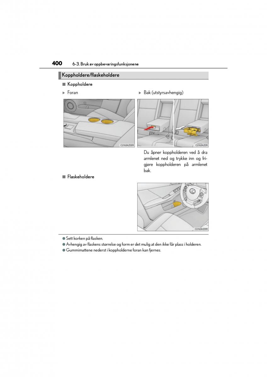 Lexus IS300h III 3 bruksanvisningen / page 402