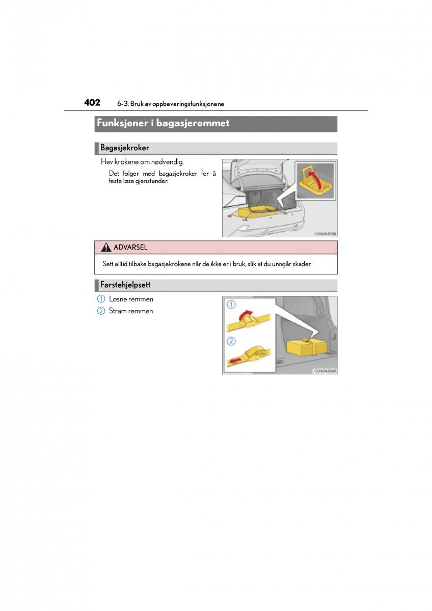 Lexus IS300h III 3 bruksanvisningen / page 404