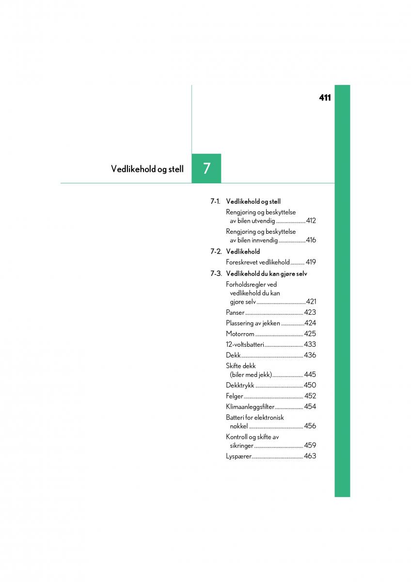 Lexus IS300h III 3 bruksanvisningen / page 413