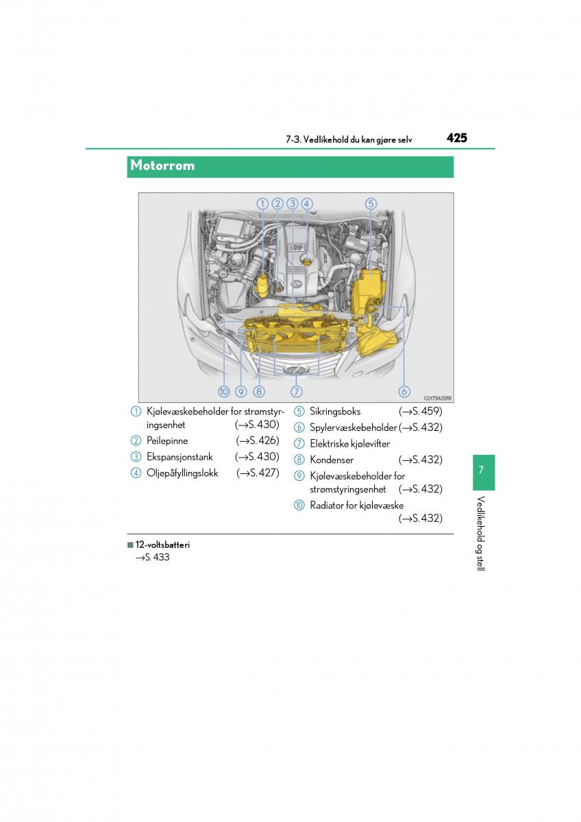 Lexus IS300h III 3 bruksanvisningen / page 427