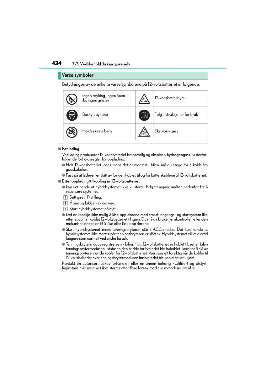 Lexus IS300h III 3 bruksanvisningen / page 436