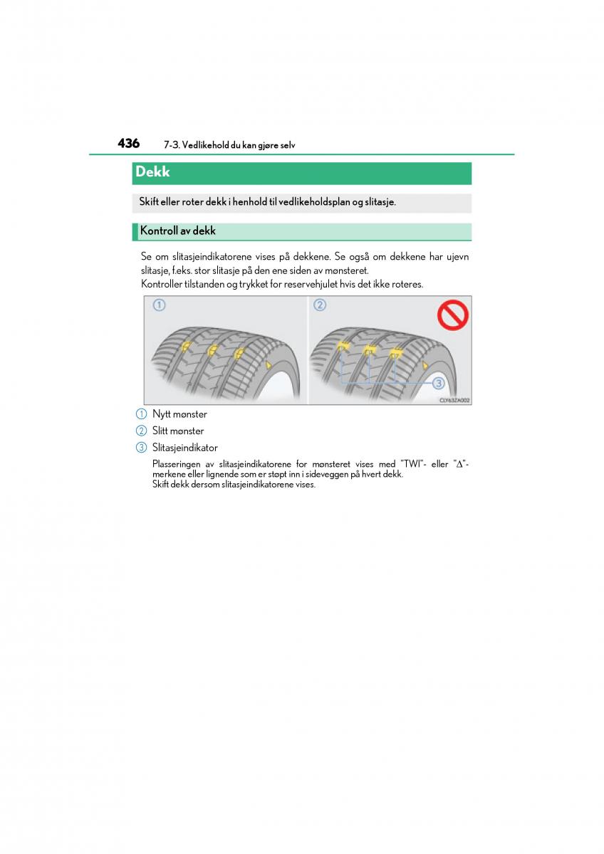 Lexus IS300h III 3 bruksanvisningen / page 438