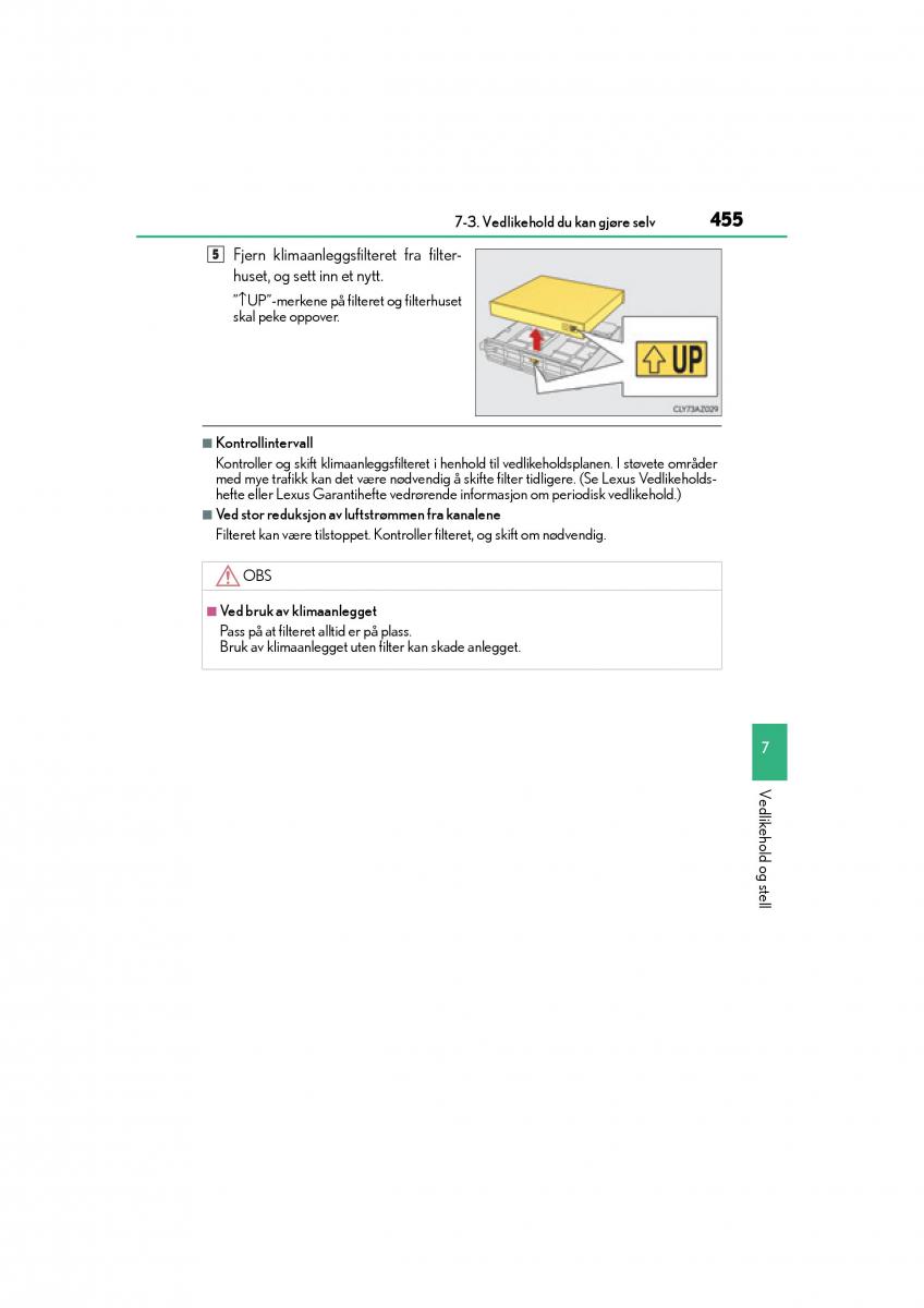 Lexus IS300h III 3 bruksanvisningen / page 457