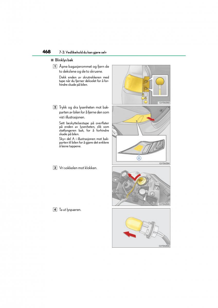 Lexus IS300h III 3 bruksanvisningen / page 470