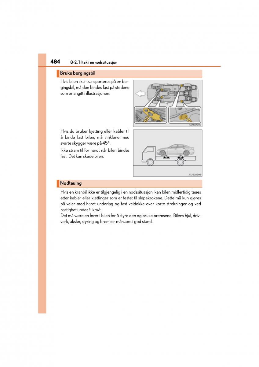 Lexus IS300h III 3 bruksanvisningen / page 486