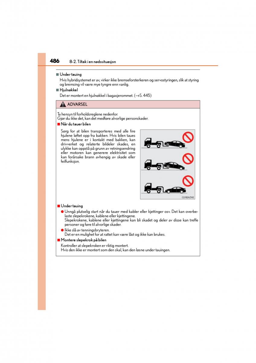 Lexus IS300h III 3 bruksanvisningen / page 488