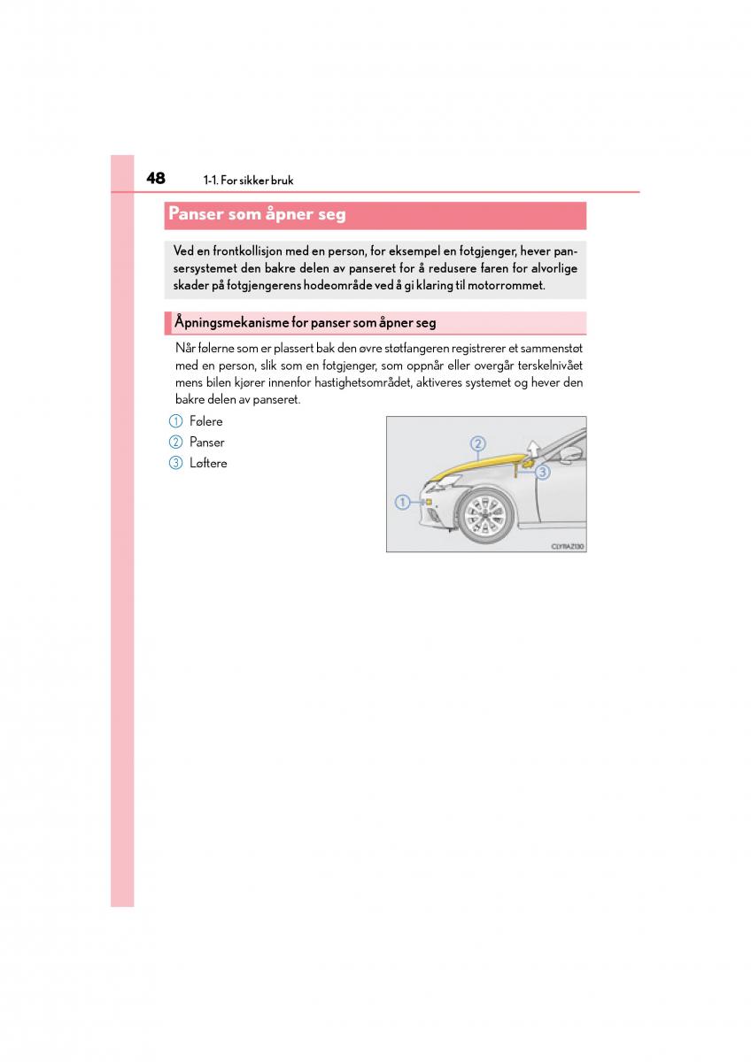 Lexus IS300h III 3 bruksanvisningen / page 50