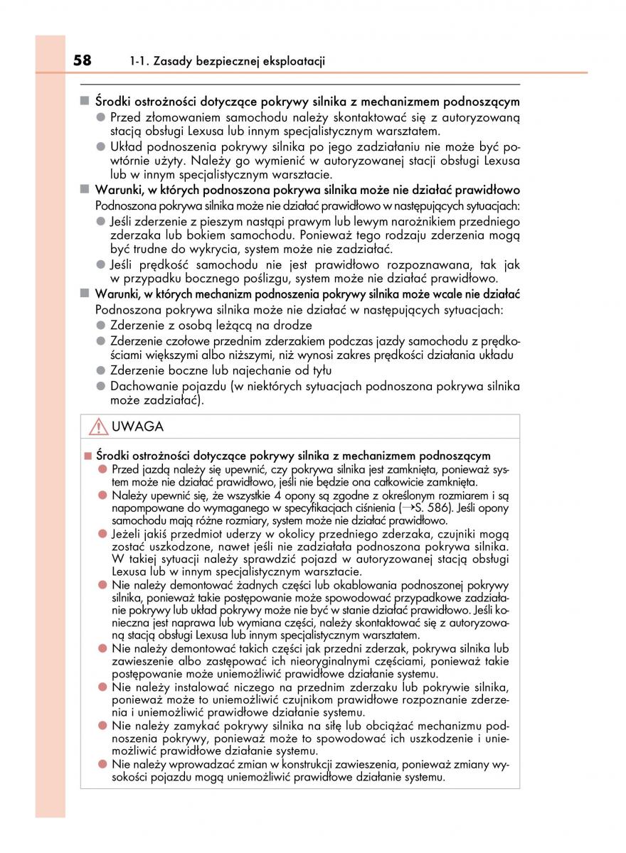 Lexus IS300h III 3 instrukcja obslugi / page 58