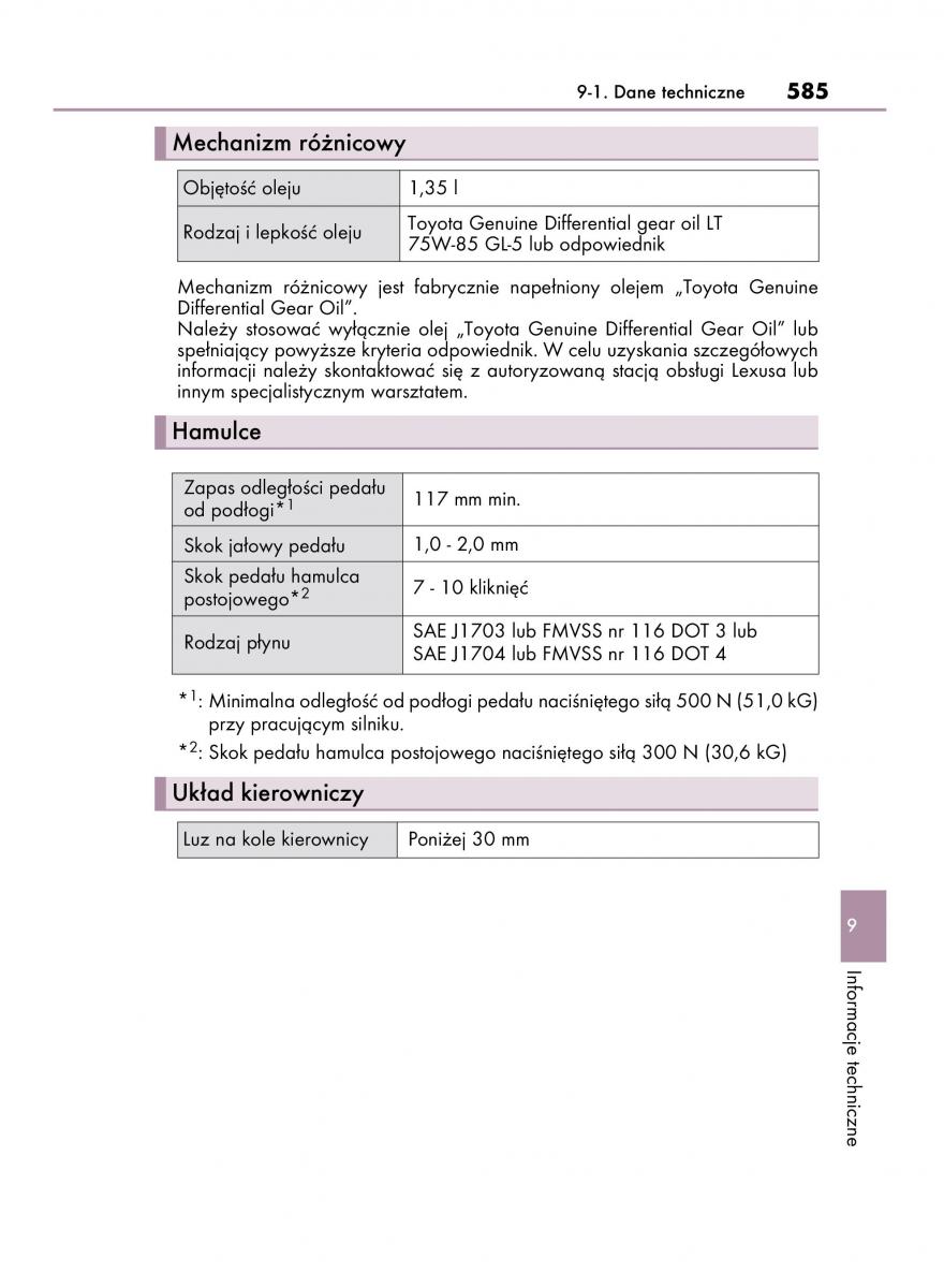 Lexus IS300h III 3 instrukcja obslugi / page 585