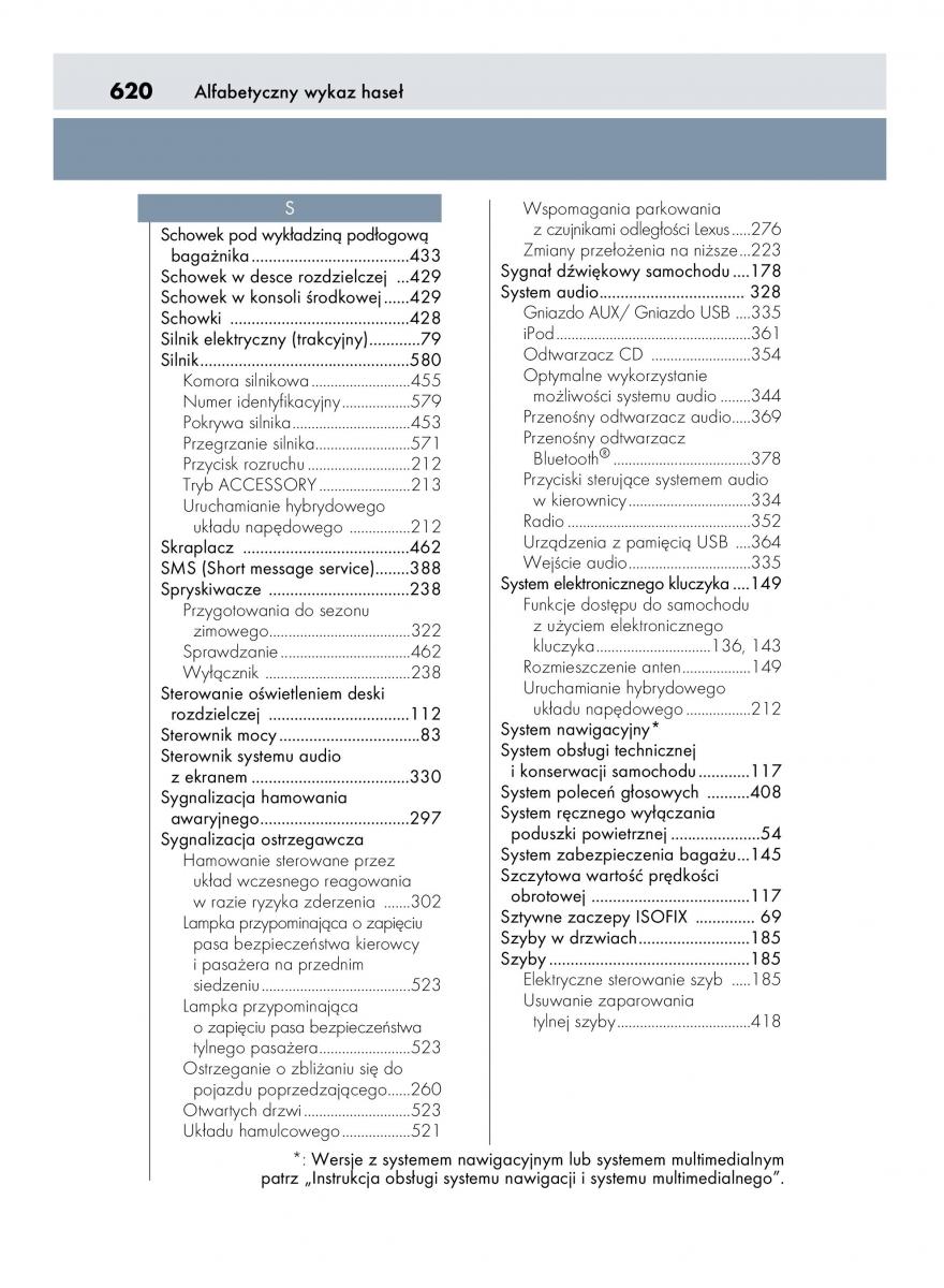 Lexus IS300h III 3 instrukcja obslugi / page 620