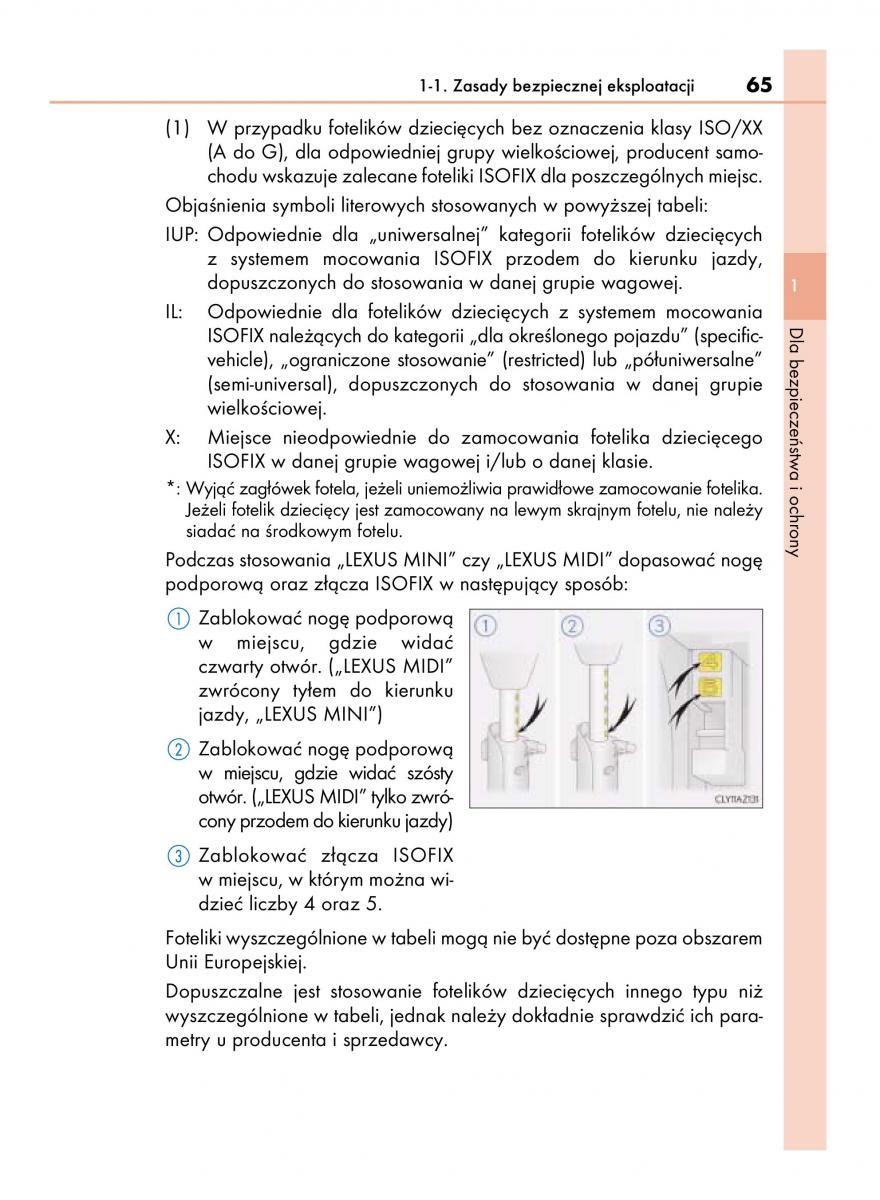 Lexus IS300h III 3 instrukcja obslugi / page 65