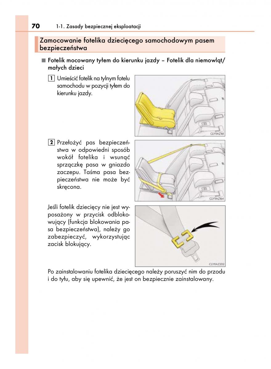 Lexus IS300h III 3 instrukcja obslugi / page 70