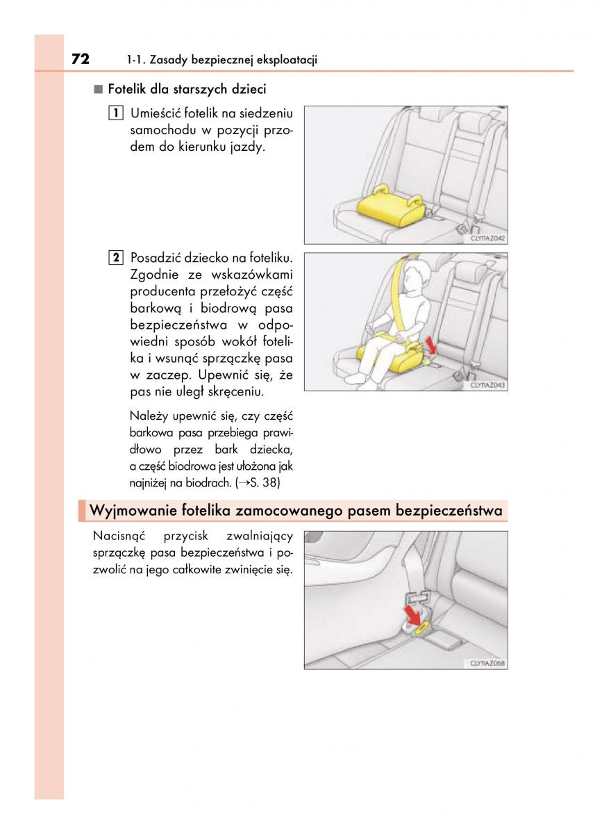 Lexus IS300h III 3 instrukcja obslugi / page 72