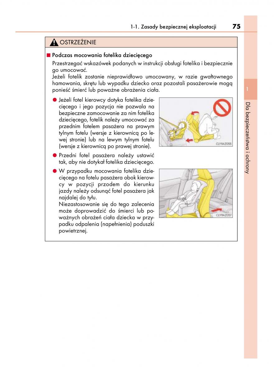 Lexus IS300h III 3 instrukcja obslugi / page 75