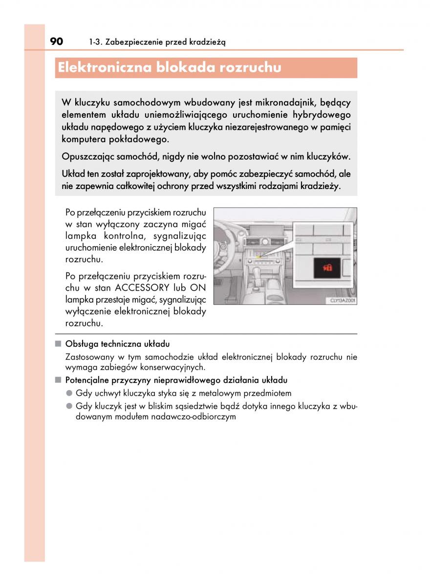 Lexus IS300h III 3 instrukcja obslugi / page 90