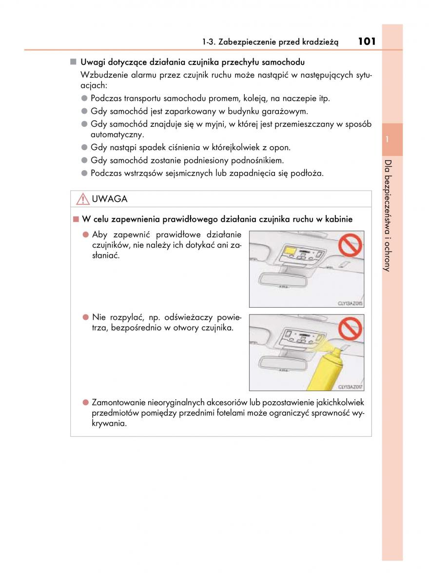 Lexus IS300h III 3 instrukcja obslugi / page 101