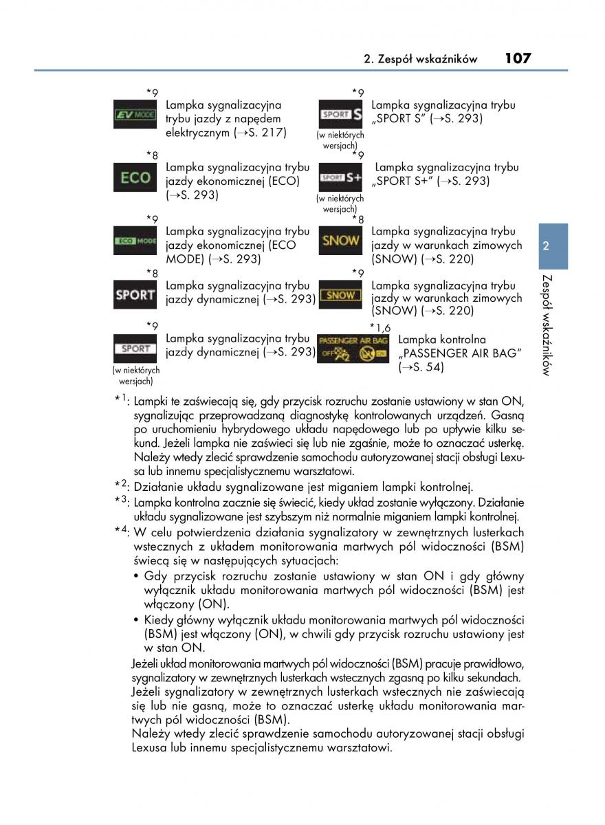 Lexus IS300h III 3 instrukcja obslugi / page 107