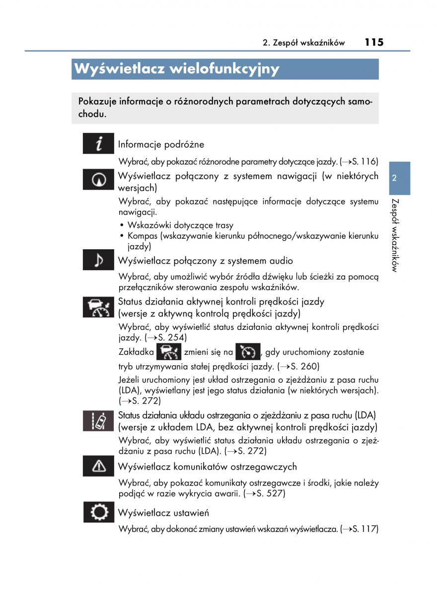 Lexus IS300h III 3 instrukcja obslugi / page 115