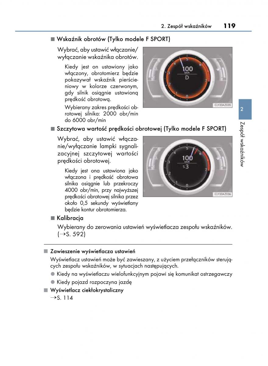 Lexus IS300h III 3 instrukcja obslugi / page 119