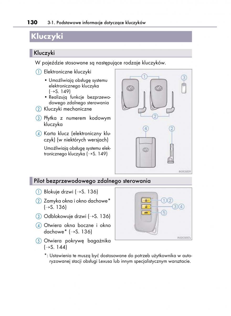 Lexus IS300h III 3 instrukcja obslugi / page 130