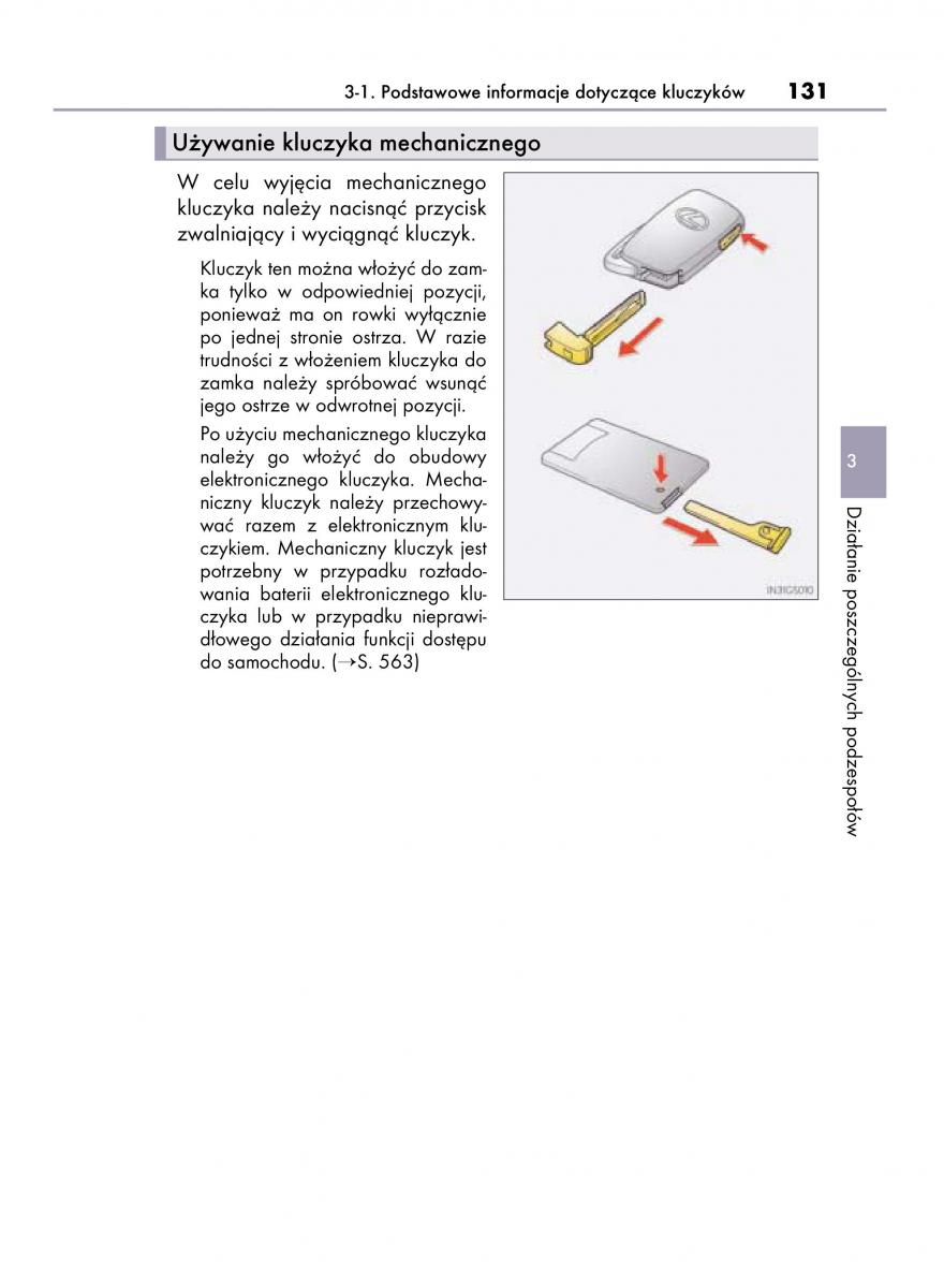 Lexus IS300h III 3 instrukcja obslugi / page 131