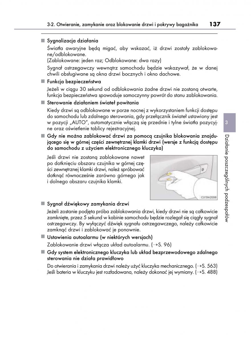 Lexus IS300h III 3 instrukcja obslugi / page 137