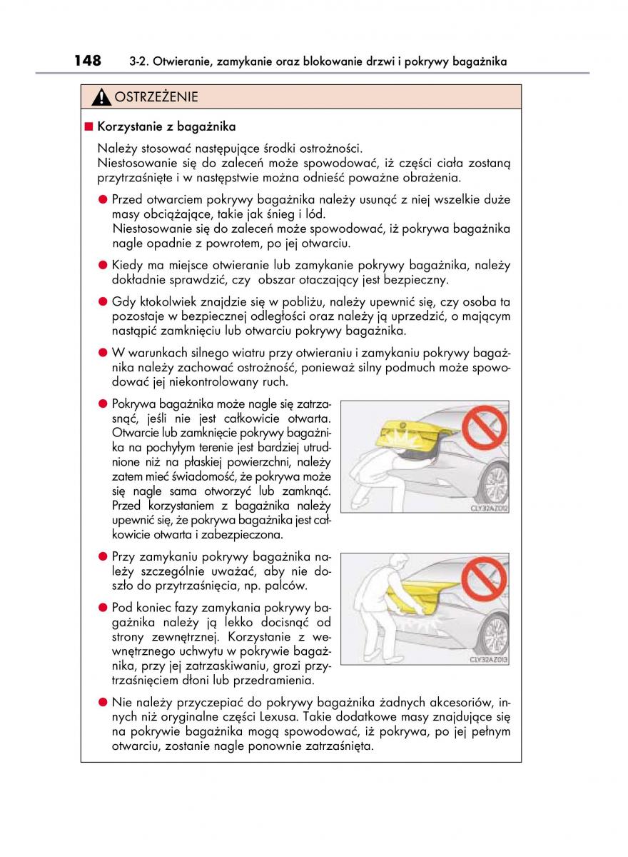 Lexus IS300h III 3 instrukcja obslugi / page 148