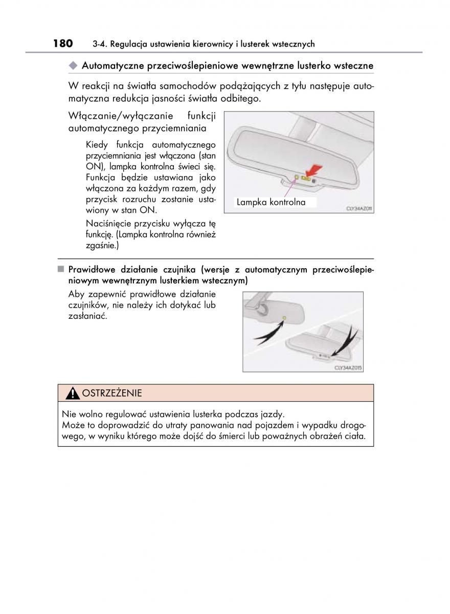 Lexus IS300h III 3 instrukcja obslugi / page 180