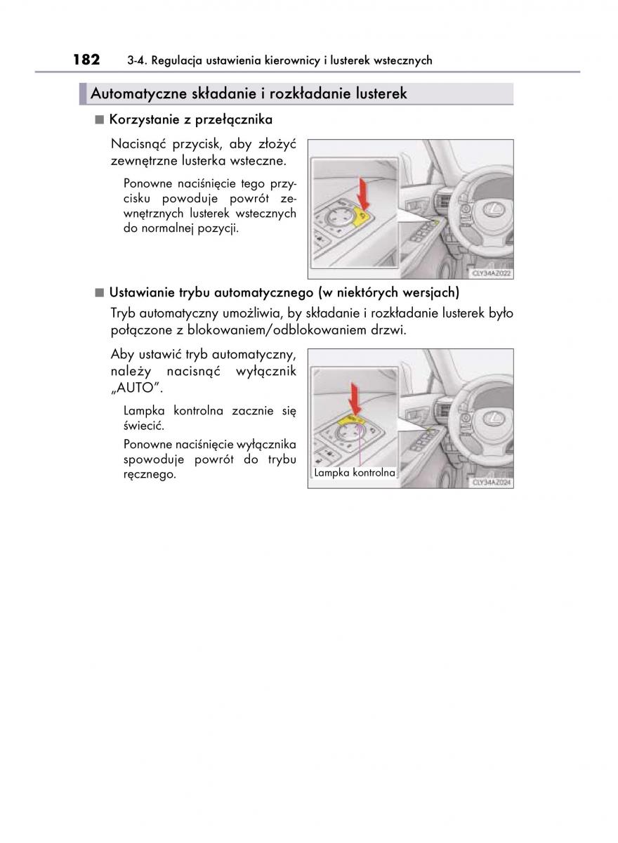 Lexus IS300h III 3 instrukcja obslugi / page 182