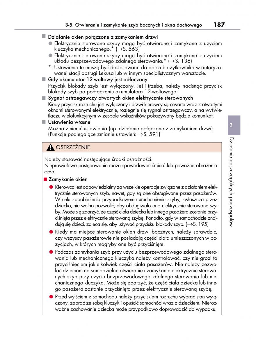 Lexus IS300h III 3 instrukcja obslugi / page 187